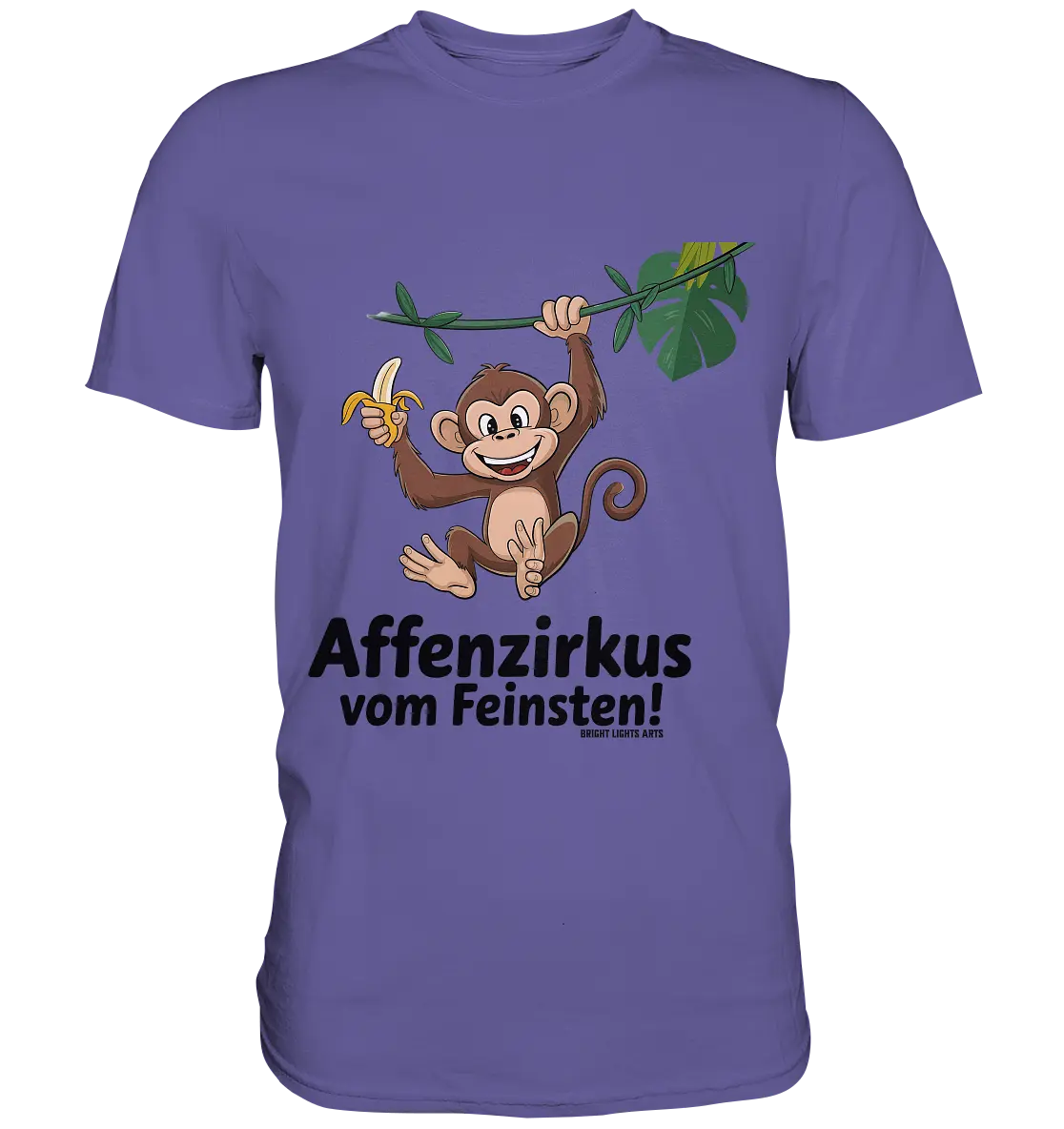 Fröhlicher Affe mit Banane - Affenzirkus - Premium Shirt Bright Lights Arts