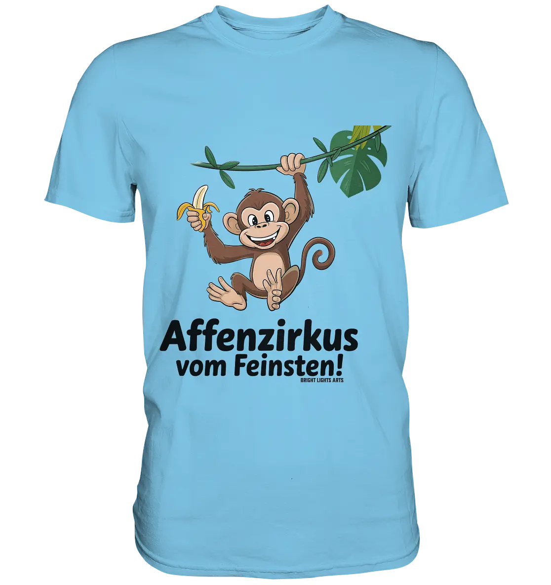 Fröhlicher Affe mit Banane - Affenzirkus - Premium Shirt Bright Lights Arts