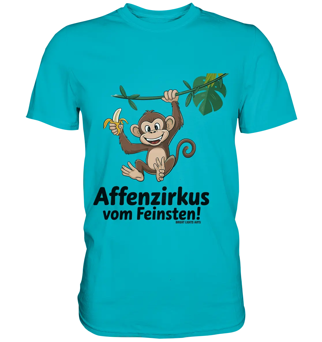 Fröhlicher Affe mit Banane - Affenzirkus - Premium Shirt Bright Lights Arts