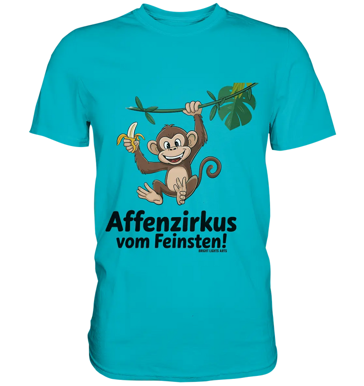 Fröhlicher Affe mit Banane - Affenzirkus - Premium Shirt Bright Lights Arts