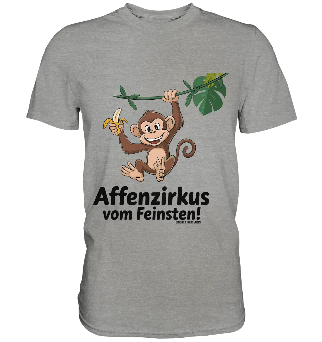 Fröhlicher Affe mit Banane - Affenzirkus - Premium Shirt Bright Lights Arts