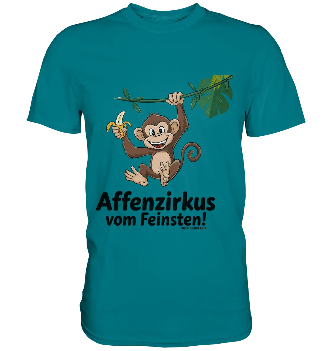 Fröhlicher Affe mit Banane - Affenzirkus - Premium Shirt Bright Lights Arts