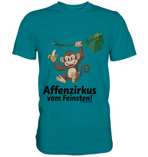Fröhlicher Affe mit Banane - Affenzirkus - Premium Shirt Bright Lights Arts