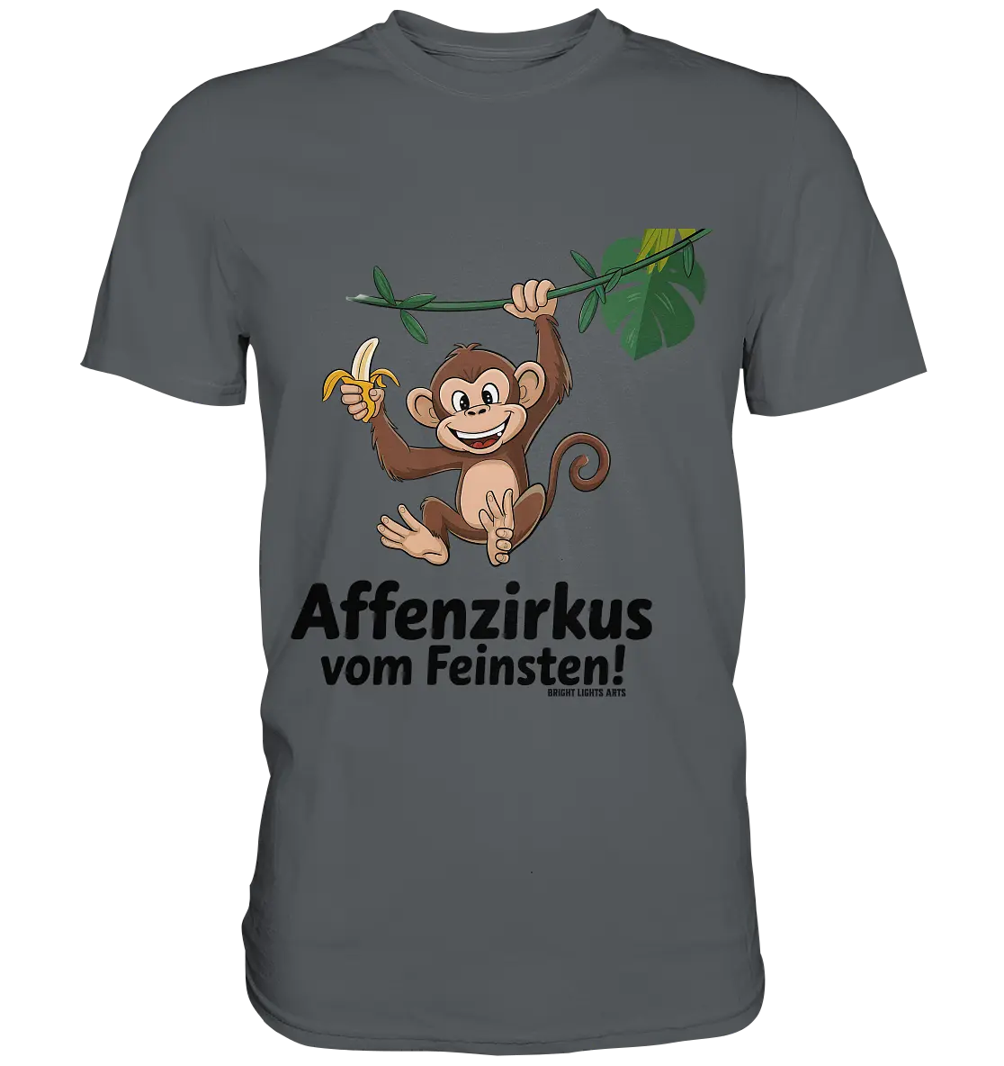 Fröhlicher Affe mit Banane - Affenzirkus - Premium Shirt Bright Lights Arts