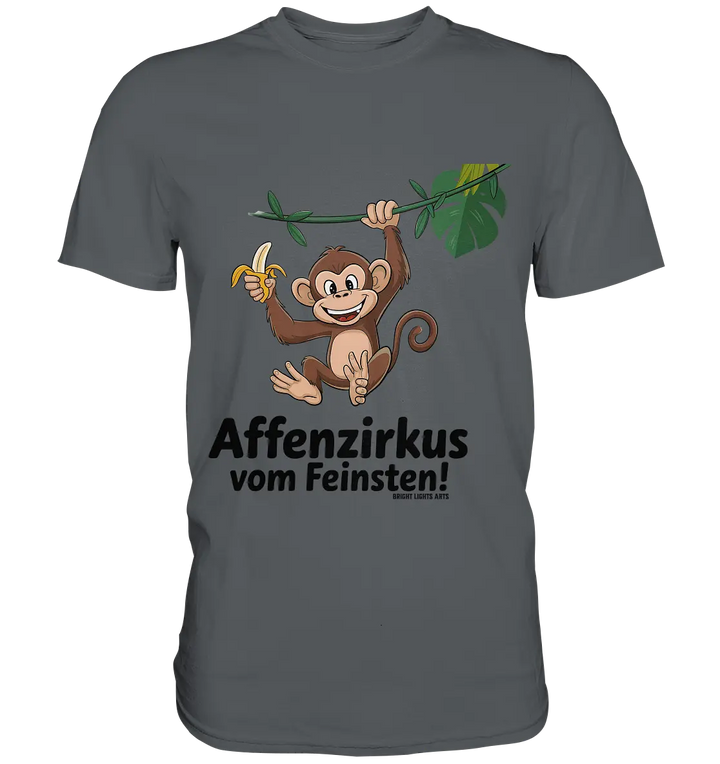 Fröhlicher Affe mit Banane - Affenzirkus - Premium Shirt Bright Lights Arts