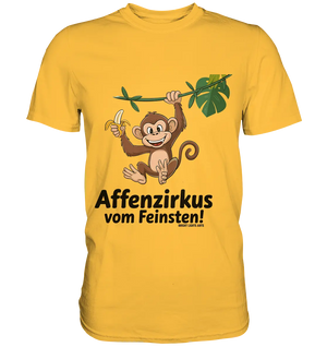 Fröhlicher Affe mit Banane - Affenzirkus - Premium Shirt Bright Lights Arts