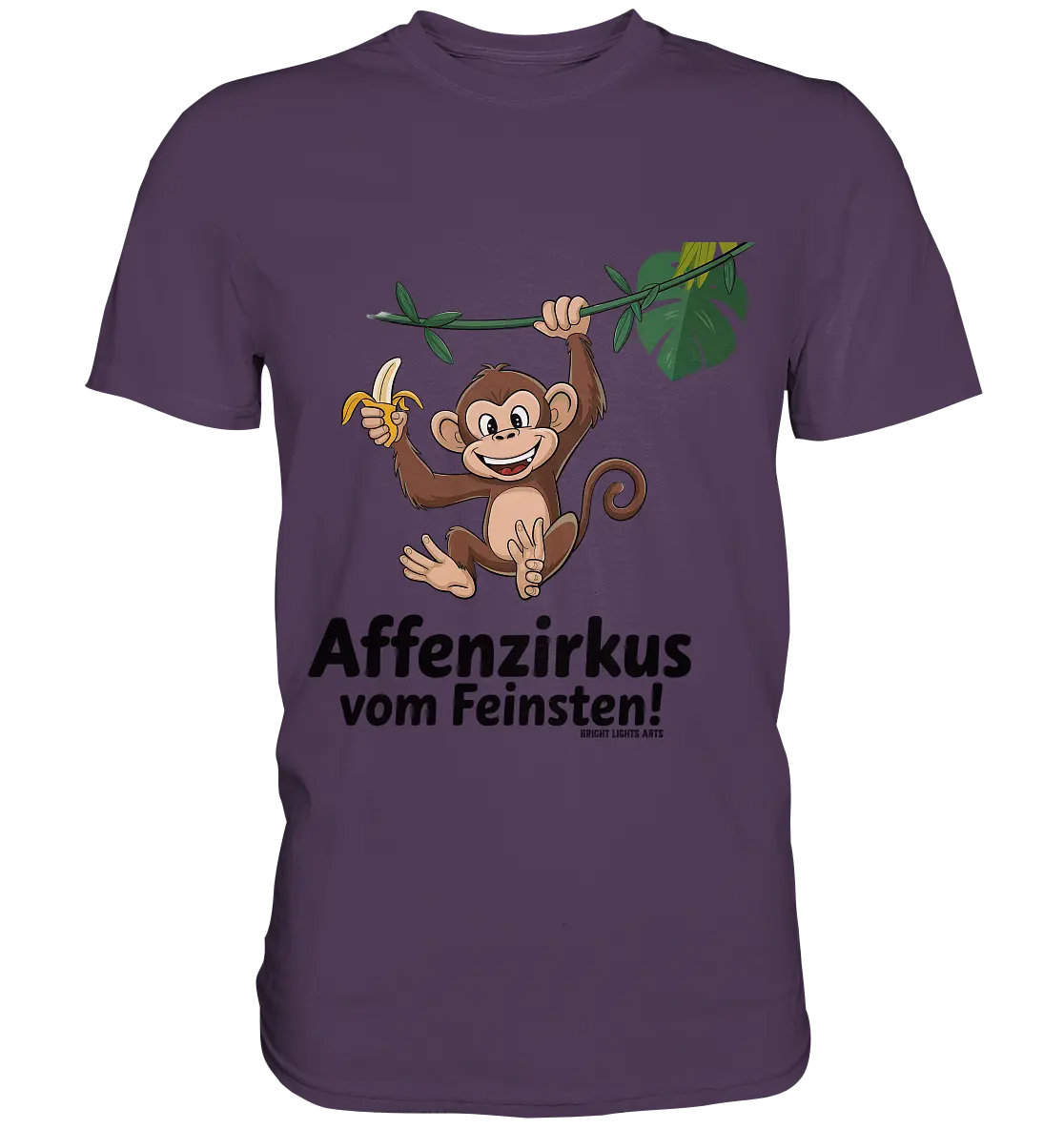 Fröhlicher Affe mit Banane - Affenzirkus - Premium Shirt Bright Lights Arts