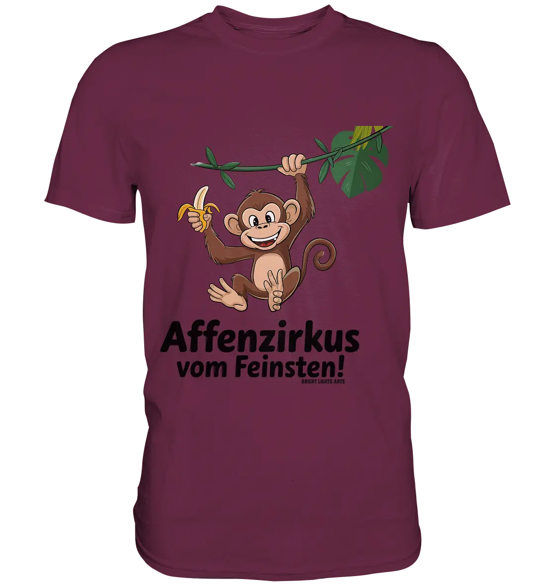 Fröhlicher Affe mit Banane - Affenzirkus - Premium Shirt Bright Lights Arts