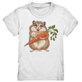 Fröhlicher Hamster mit Möhre - Kids Premium Shirt Bright Lights Arts
