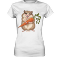 Fröhlicher Hamster mit Möhre - Ladies Premium Shirt Bright Lights Arts