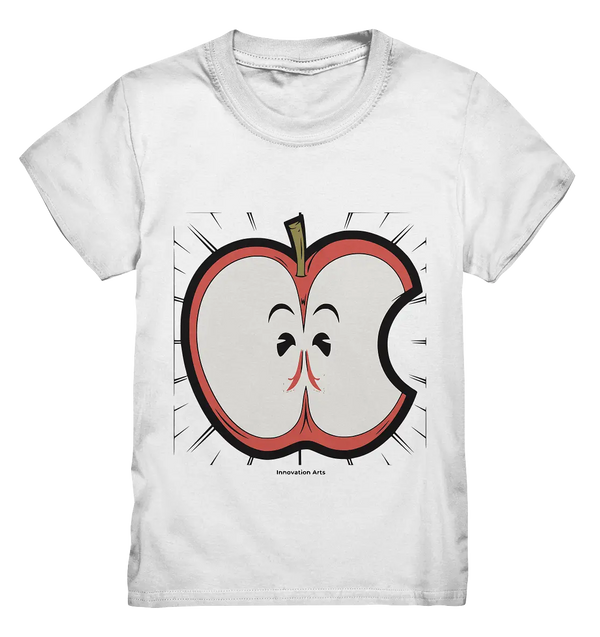 Fruchtige Energie – Humorvolles und dynamisches Apfel-Design - Kids Premium Shirt Bright Lights Arts