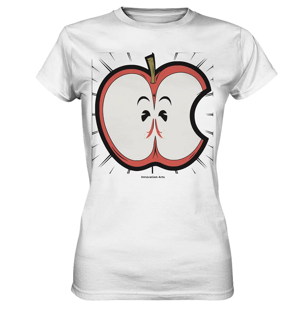 Fruchtige Energie – Humorvolles und dynamisches Apfel-Design - Ladies Premium Shirt Bright Lights Arts