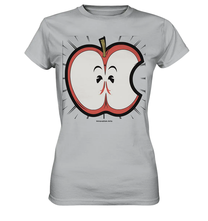 Fruchtige Energie – Humorvolles und dynamisches Apfel-Design - Ladies Premium Shirt Bright Lights Arts