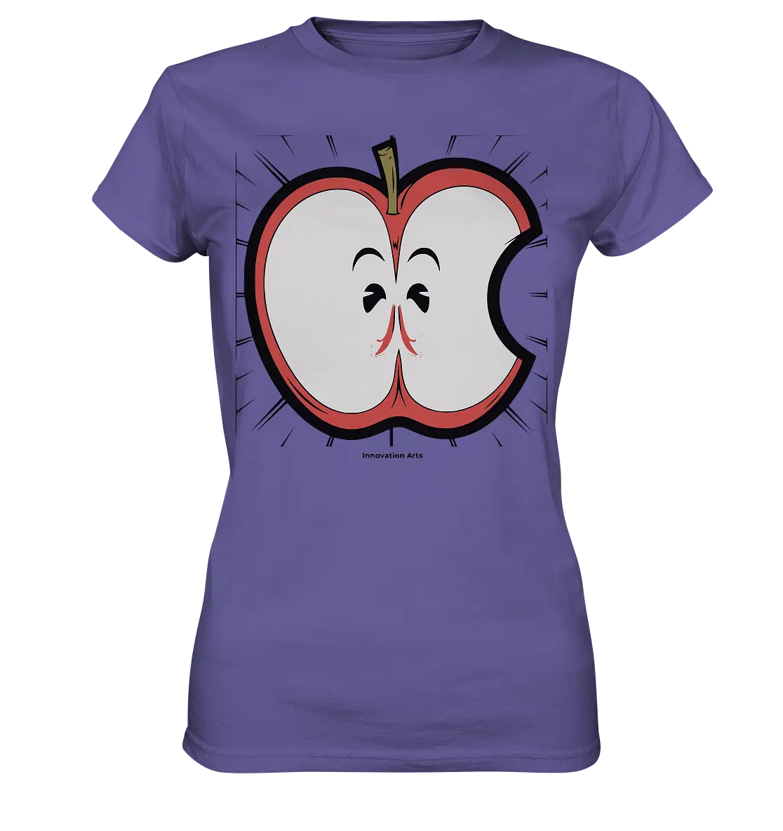 Fruchtige Energie – Humorvolles und dynamisches Apfel-Design - Ladies Premium Shirt Bright Lights Arts