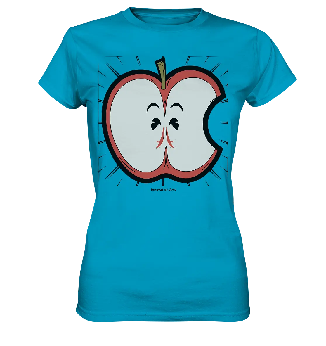 Fruchtige Energie – Humorvolles und dynamisches Apfel-Design - Ladies Premium Shirt Bright Lights Arts