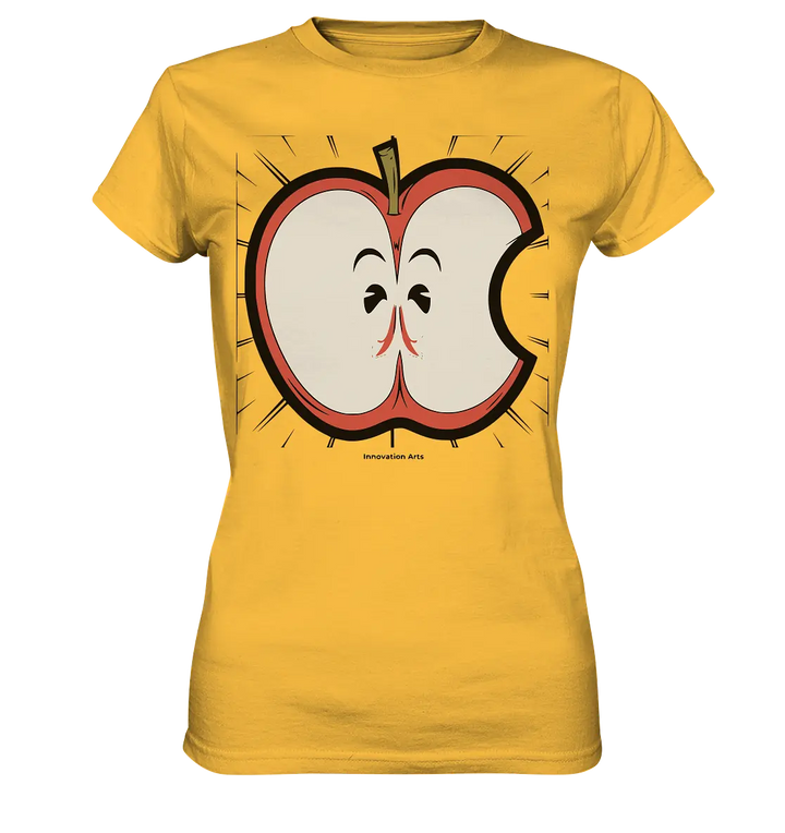 Fruchtige Energie – Humorvolles und dynamisches Apfel-Design - Ladies Premium Shirt Bright Lights Arts