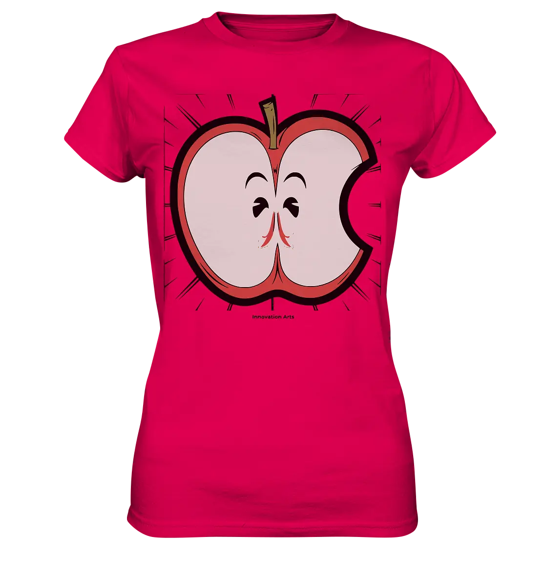 Fruchtige Energie – Humorvolles und dynamisches Apfel-Design - Ladies Premium Shirt Bright Lights Arts