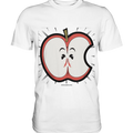 Fruchtige Energie – Humorvolles und dynamisches Apfel-Design - Premium Shirt Bright Lights Arts
