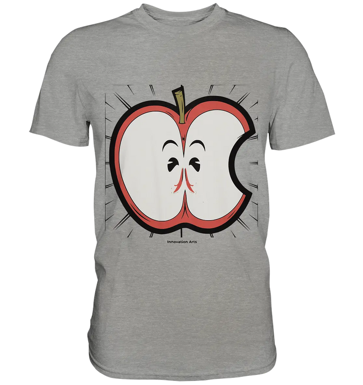 Fruchtige Energie – Humorvolles und dynamisches Apfel-Design - Premium Shirt Bright Lights Arts