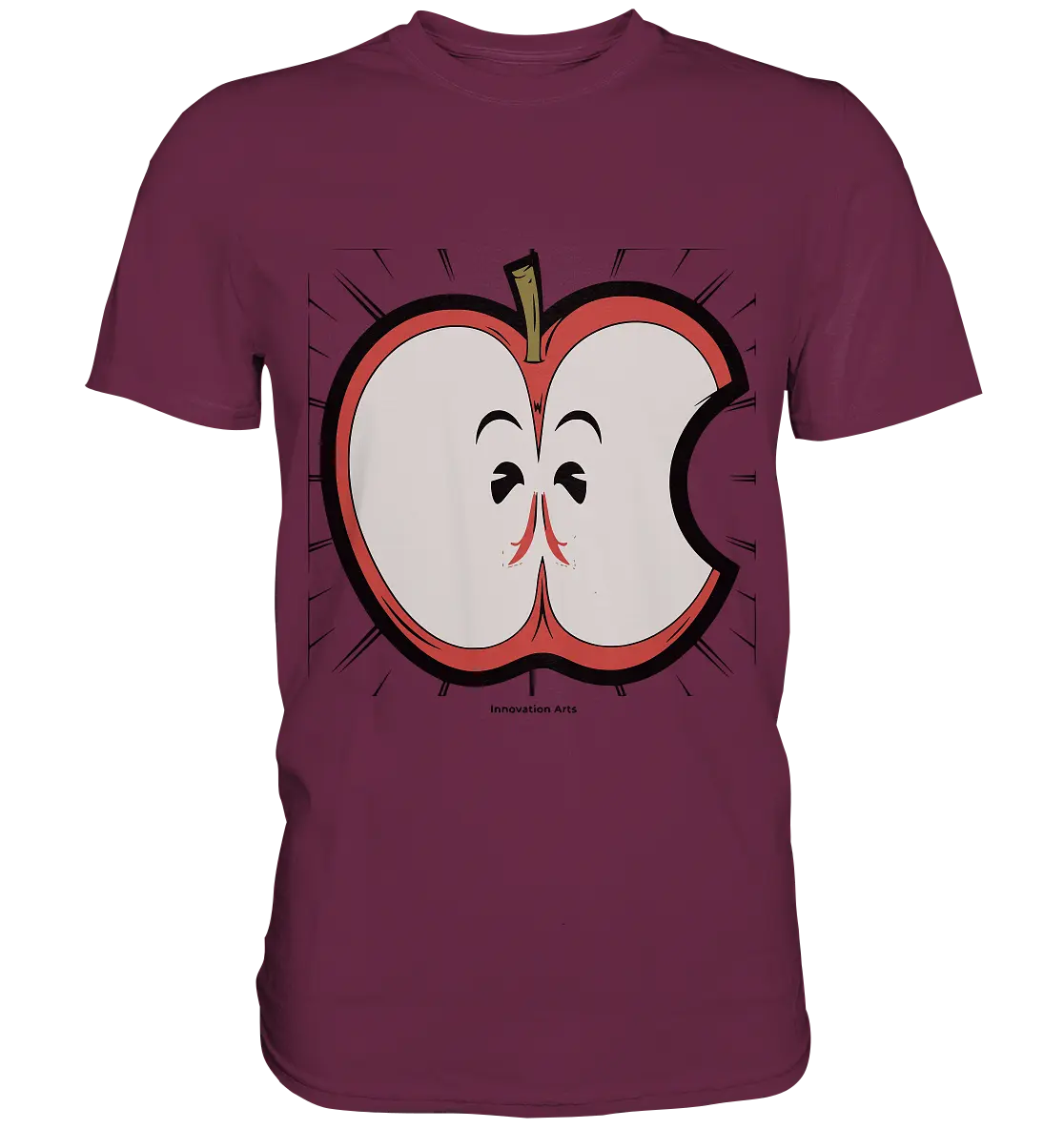 Fruchtige Energie – Humorvolles und dynamisches Apfel-Design - Premium Shirt Bright Lights Arts