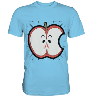 Fruchtige Energie – Humorvolles und dynamisches Apfel-Design - Premium Shirt Bright Lights Arts