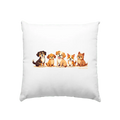 Fünf süße Cartoon - Hunde – Perfektes Geschenk für Hundefreunde - Kissen 40x40cm - Bright Lights Arts