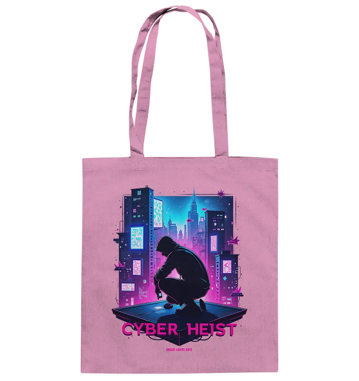 Futuristische Hacking Szene im Cyberpunk Stil - Baumwolltasche Bright Lights Arts