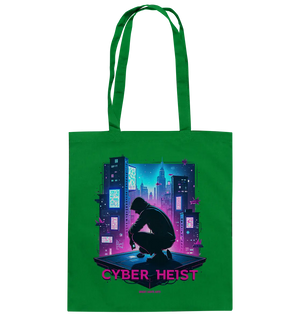 Futuristische Hacking Szene im Cyberpunk Stil - Baumwolltasche Bright Lights Arts