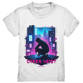 Futuristische Hacking Szene im Cyberpunk Stil - Kids Premium Shirt Bright Lights Arts