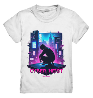 Futuristische Hacking Szene im Cyberpunk Stil - Kids Premium Shirt Bright Lights Arts
