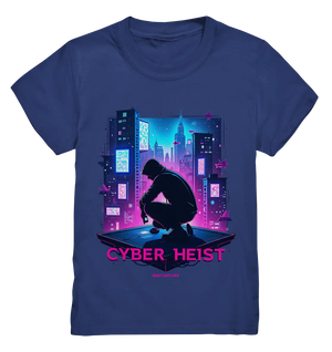 Futuristische Hacking Szene im Cyberpunk Stil - Kids Premium Shirt Bright Lights Arts