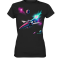 Futuristisches Raumschiff in kosmischer Szene - Ladies Premium Shirt Bright Lights Arts