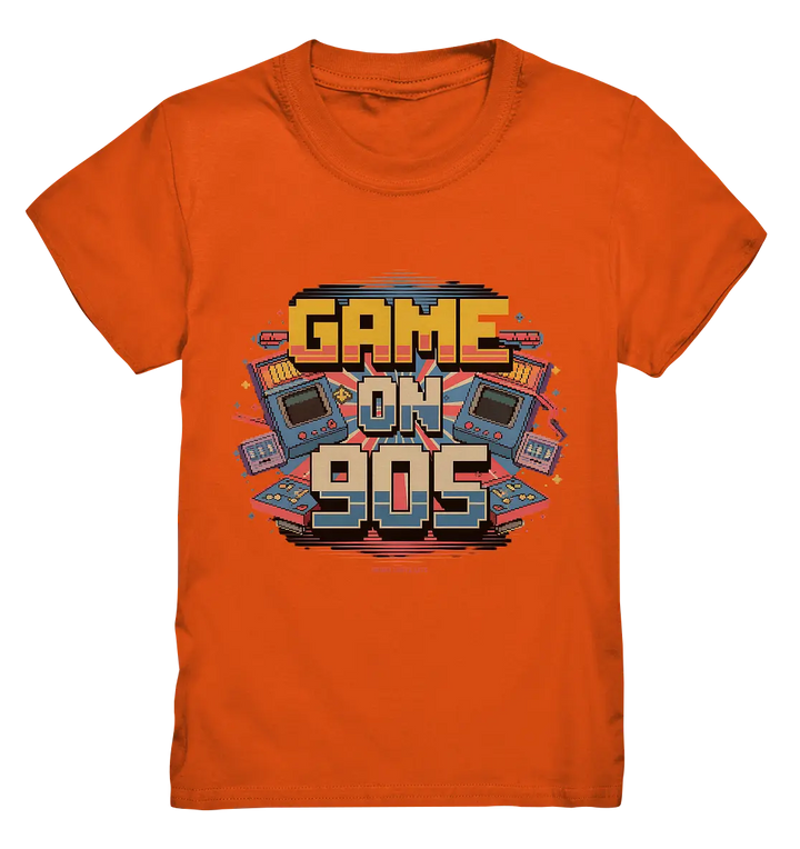 GAME ON 90S Retro Gaming Design - Kids Premium Shirt Bright Lights Arts