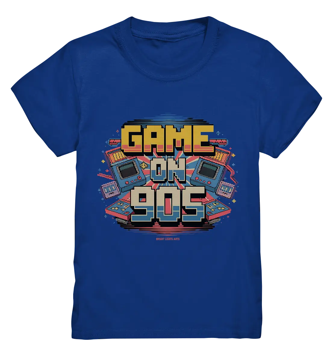 GAME ON 90S Retro Gaming Design - Kids Premium Shirt Bright Lights Arts
