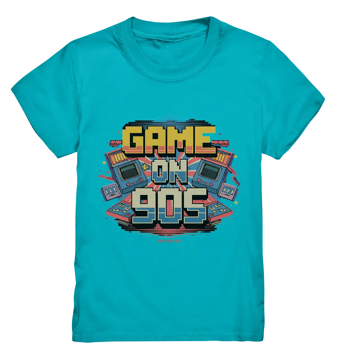 GAME ON 90S Retro Gaming Design - Kids Premium Shirt Bright Lights Arts