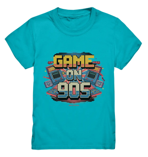 GAME ON 90S Retro Gaming Design - Kids Premium Shirt Bright Lights Arts