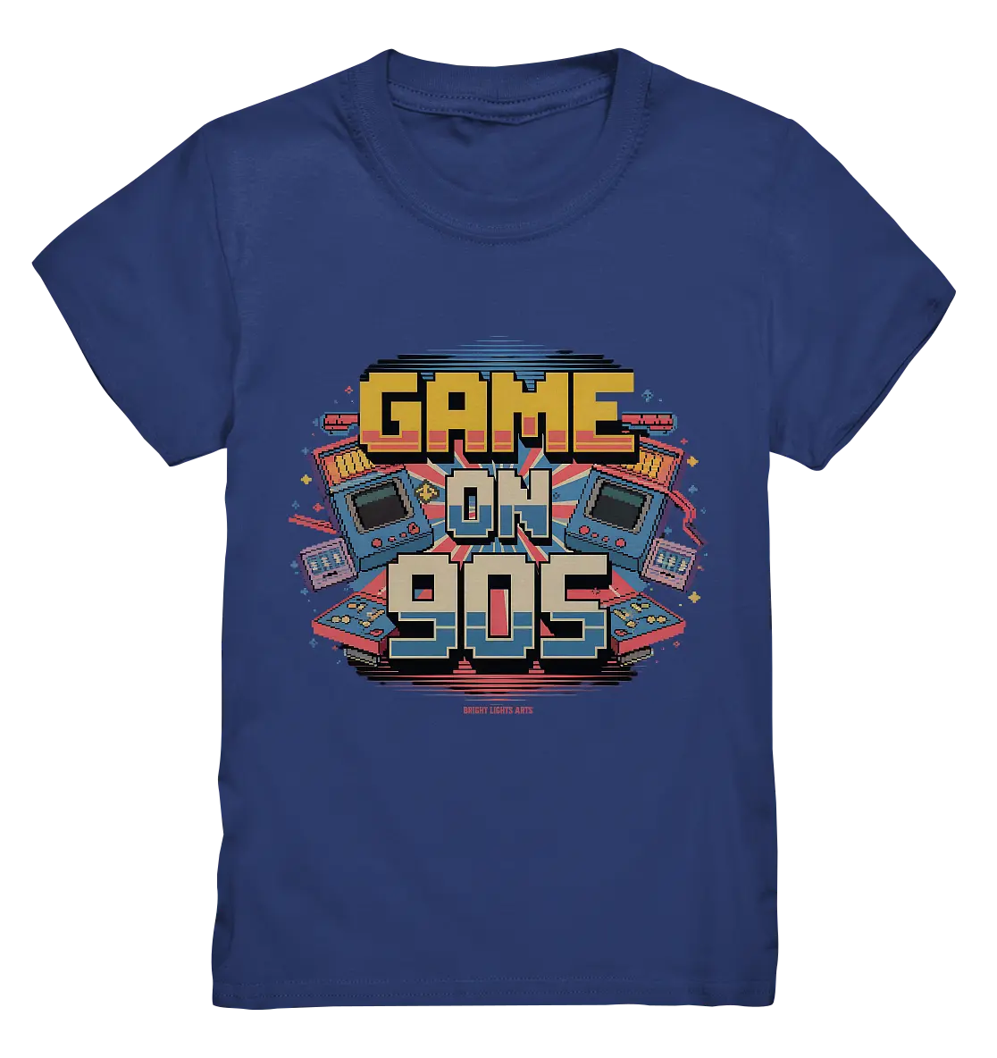 GAME ON 90S Retro Gaming Design - Kids Premium Shirt Bright Lights Arts