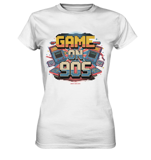 GAME ON 90S Retro Gaming Design - Ladies Premium Shirt Bright Lights Arts
