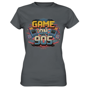 GAME ON 90S Retro Gaming Design - Ladies Premium Shirt Bright Lights Arts