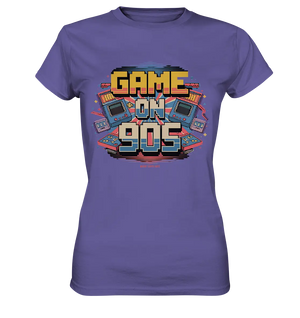 GAME ON 90S Retro Gaming Design - Ladies Premium Shirt Bright Lights Arts