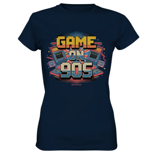 GAME ON 90S Retro Gaming Design - Ladies Premium Shirt Bright Lights Arts
