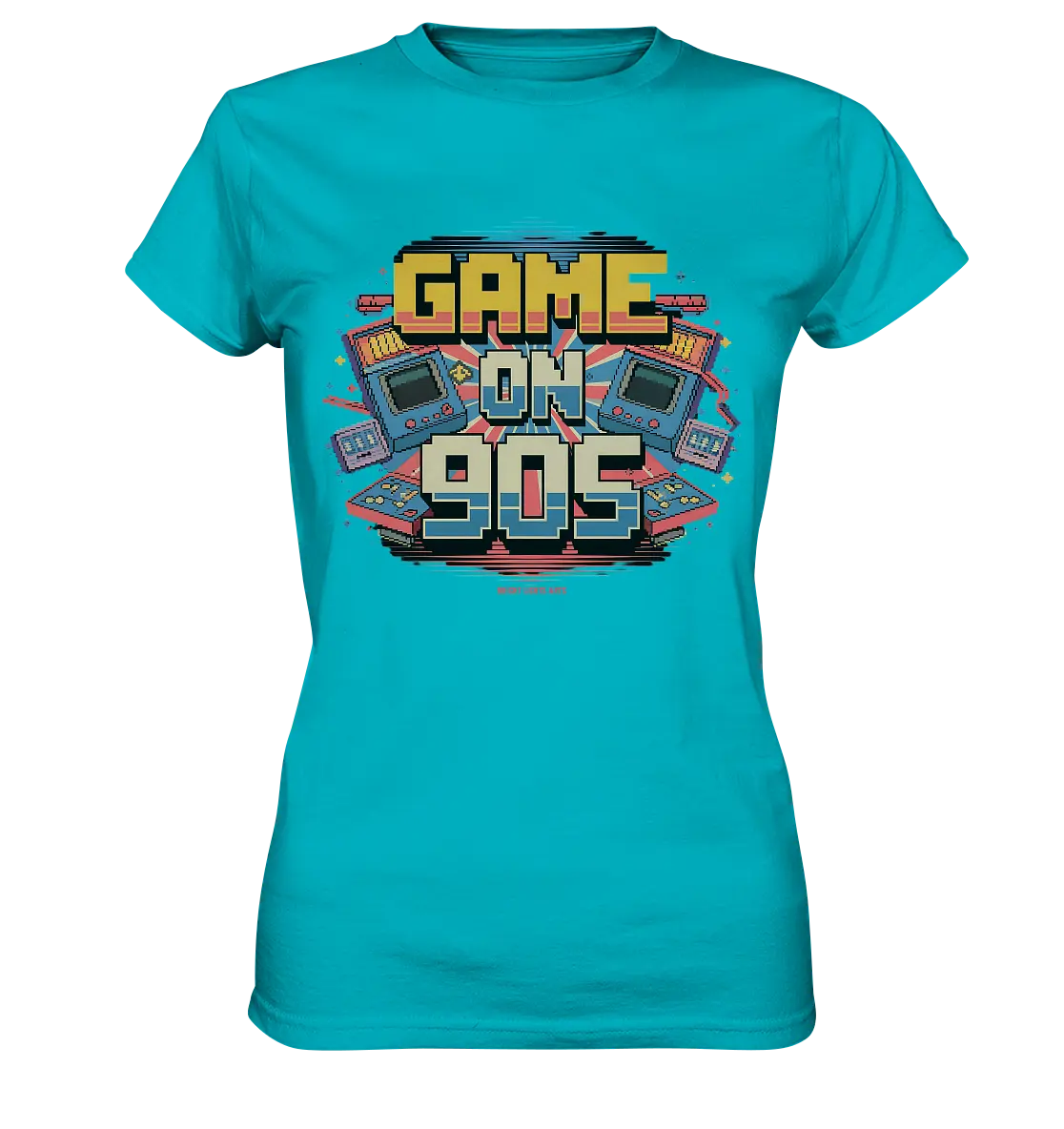 GAME ON 90S Retro Gaming Design - Ladies Premium Shirt Bright Lights Arts