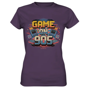 GAME ON 90S Retro Gaming Design - Ladies Premium Shirt Bright Lights Arts