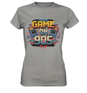 GAME ON 90S Retro Gaming Design - Ladies Premium Shirt Bright Lights Arts