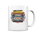 GAME ON 90S Retro Gaming Design - Tasse glossy Bright Lights Arts