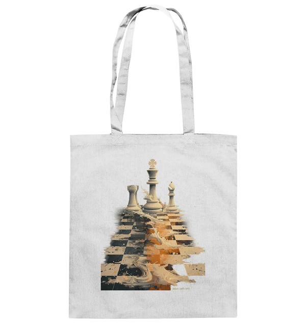 Game of Strategy – Dynamisches Schachdesign voller Energie - Baumwolltasche Bright Lights Arts