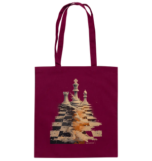 Game of Strategy – Dynamisches Schachdesign voller Energie - Baumwolltasche Bright Lights Arts