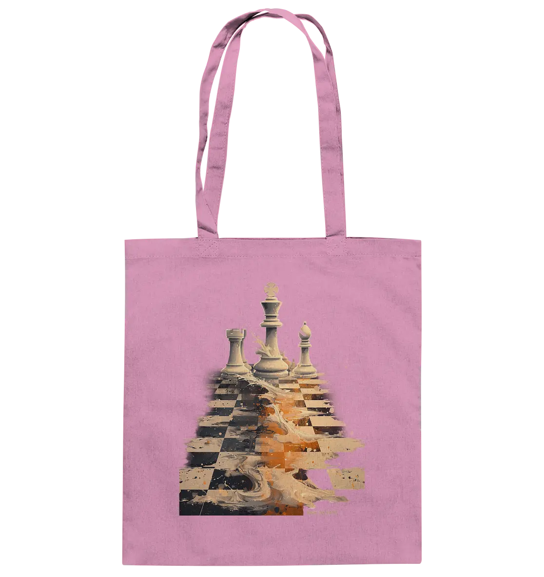 Game of Strategy – Dynamisches Schachdesign voller Energie - Baumwolltasche Bright Lights Arts