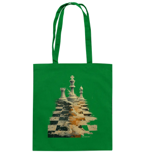 Game of Strategy – Dynamisches Schachdesign voller Energie - Baumwolltasche Bright Lights Arts