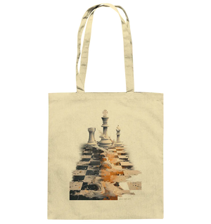 Game of Strategy – Dynamisches Schachdesign voller Energie - Baumwolltasche Bright Lights Arts